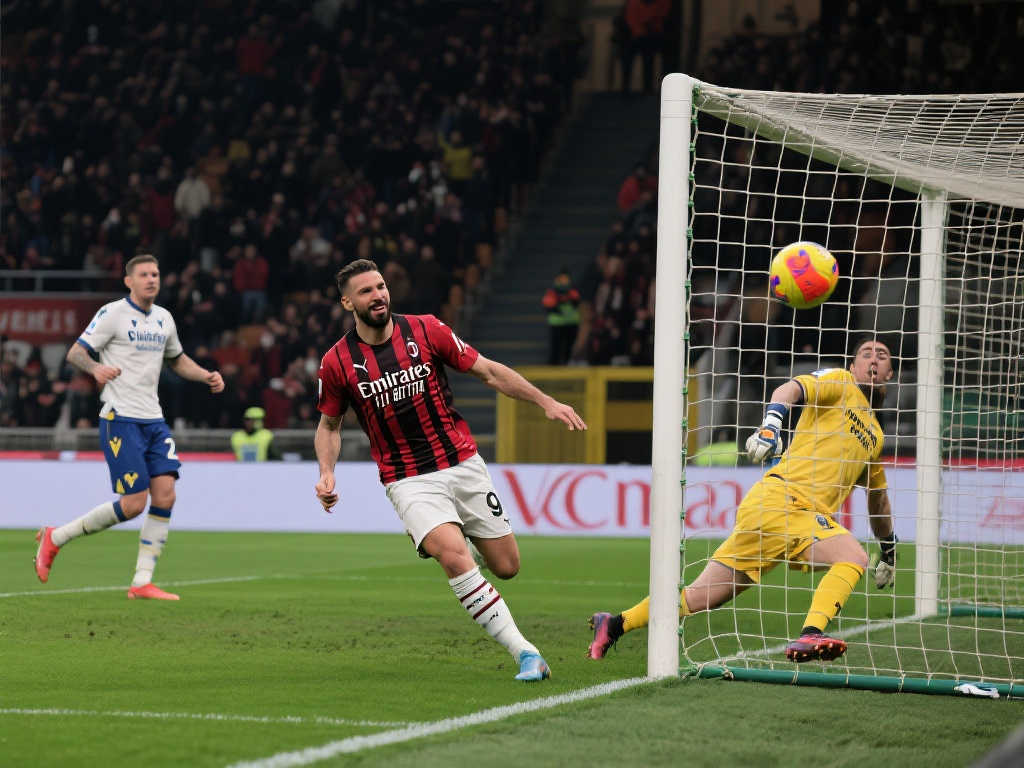 在威尼斯阳光下，AC米兰艰苦赢得胜利